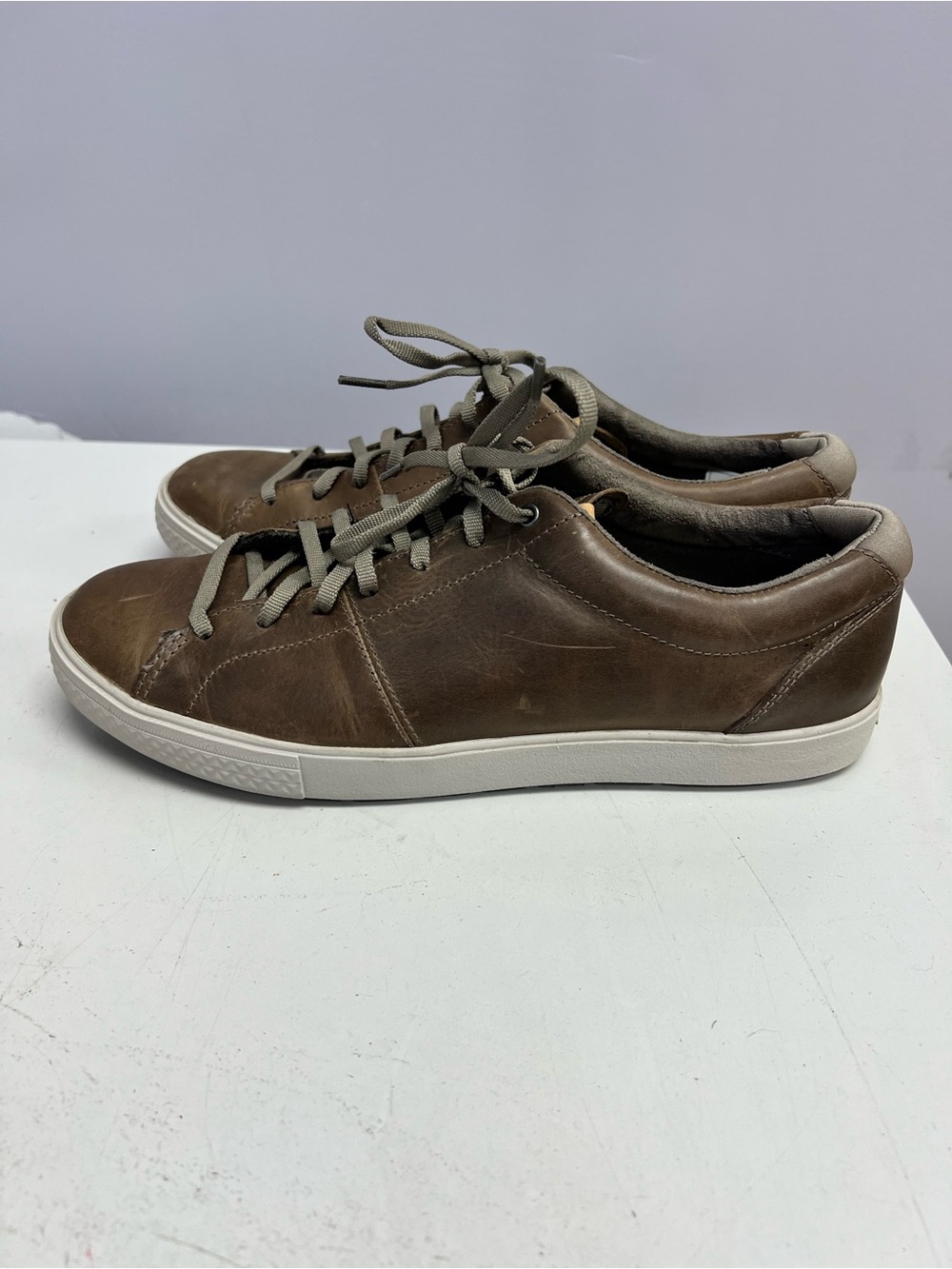 Merrell Brindle Brown Leather Low-Top Lace-Up Sneakers Men’s 11 - Picture 5 of 11